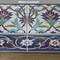 Ambesonne Turkish Pattern Place Mats Set of 4, Mosaic Tiles with Nature Inspired Ornaments Tulips and Daisies with Curls, Washable Fabric Placemats for Dining Table, Standard Size, Multicolor